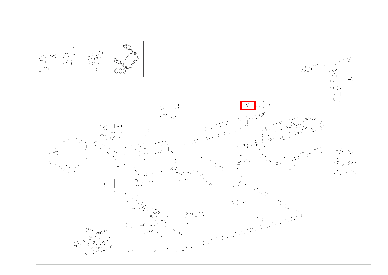 Schutzkappe BATTERIE-PLUSPOL S 350 L 4-MATIC 220