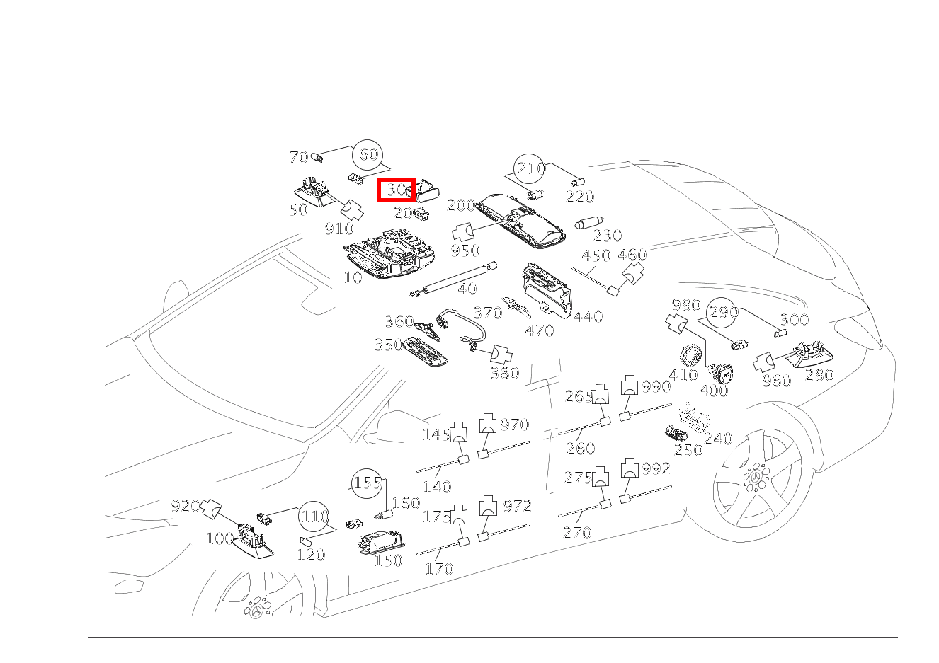 TASTENKAPPE Mercedes-AMG CLA 45 4MATIC Shooting Brake BCA 117