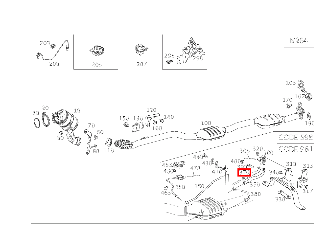 Abgasschlauch NACH PARTIKELFILTER E 300 Cabriolet 238 Abgasschlauch NACH PARTIKELFILTER E 300 Cabriolet 238