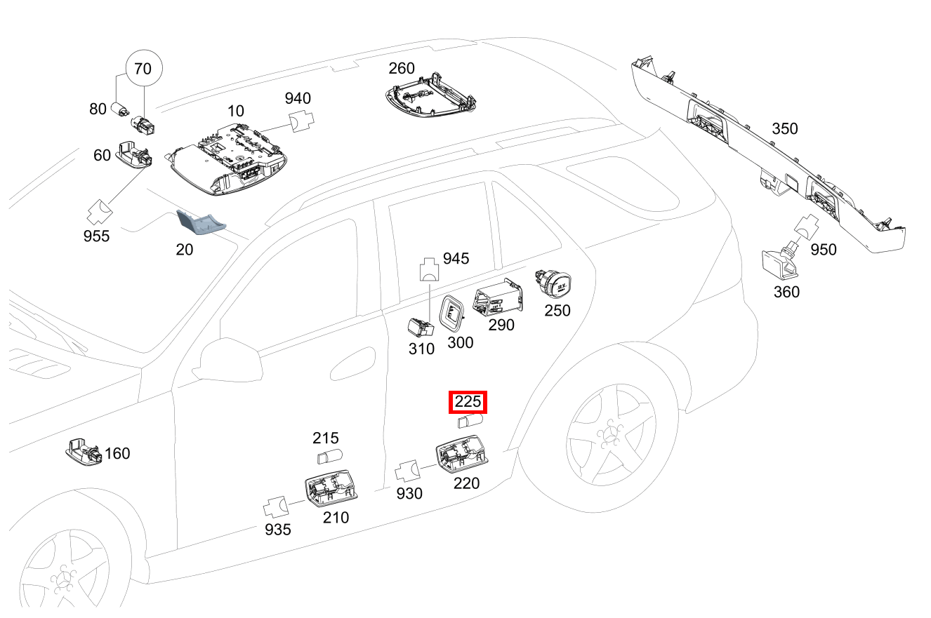 Glühlampe FONDTUER RECHTS,UNTEN; 12V-5W GLE 350 4MATIC 166 Glühlampe FONDTUER RECHTS,UNTEN; 12V-5W GLE 350 4MATIC 166