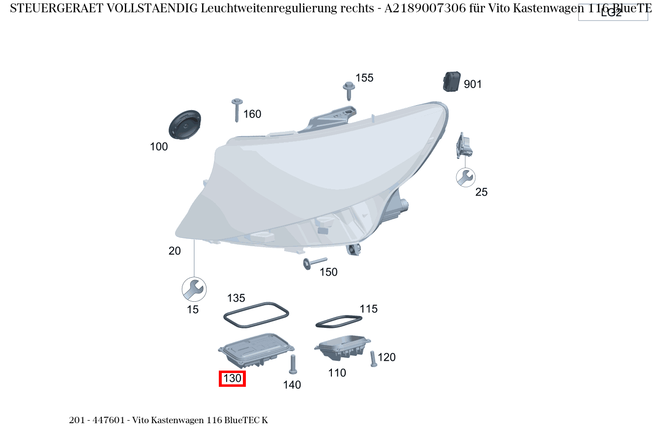 Steuergerät vollständig Leuchtweitenregulierung rechts ,, und  