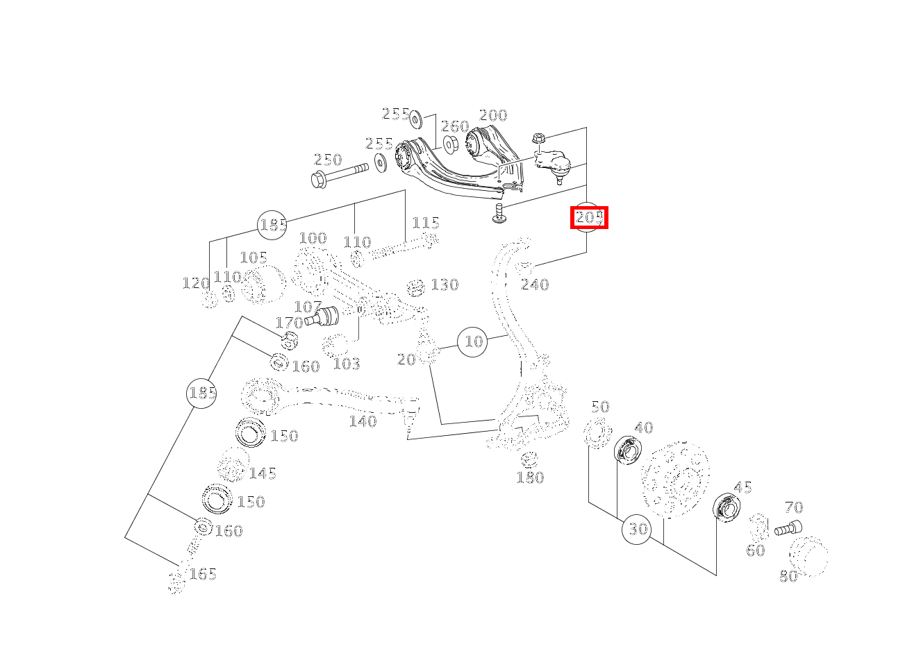 REP.SATZ QUERLENKER REPARATURAUSFUEHRUNG E 280 CDI T-Modell 213 REP.SATZ QUERLENKER REPARATURAUSFUEHRUNG E 280 CDI T-Modell 213