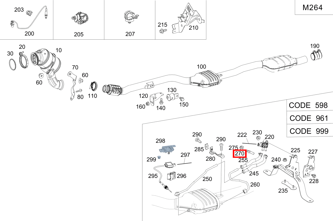 VERDREHSICHERUNG Druckleitungen an Halter CLS 350 Coupé BCA 257