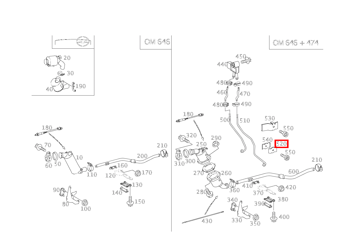 Lasche AN PARTIKELFILTER CLK 220 CDI Coupé 209