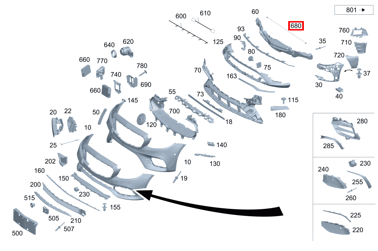 Drucksensor Fußgängerschutz E 200 4MATIC T-Modell 213 Drucksensor Fußgängerschutz E 200 4MATIC T-Modell 213