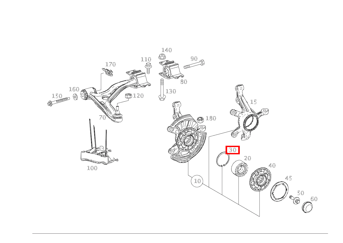Sicherungsring Vorn rechts CLA 250 4MATIC Coupé 117 Sicherungsring Vorn rechts CLA 250 4MATIC Coupé 117