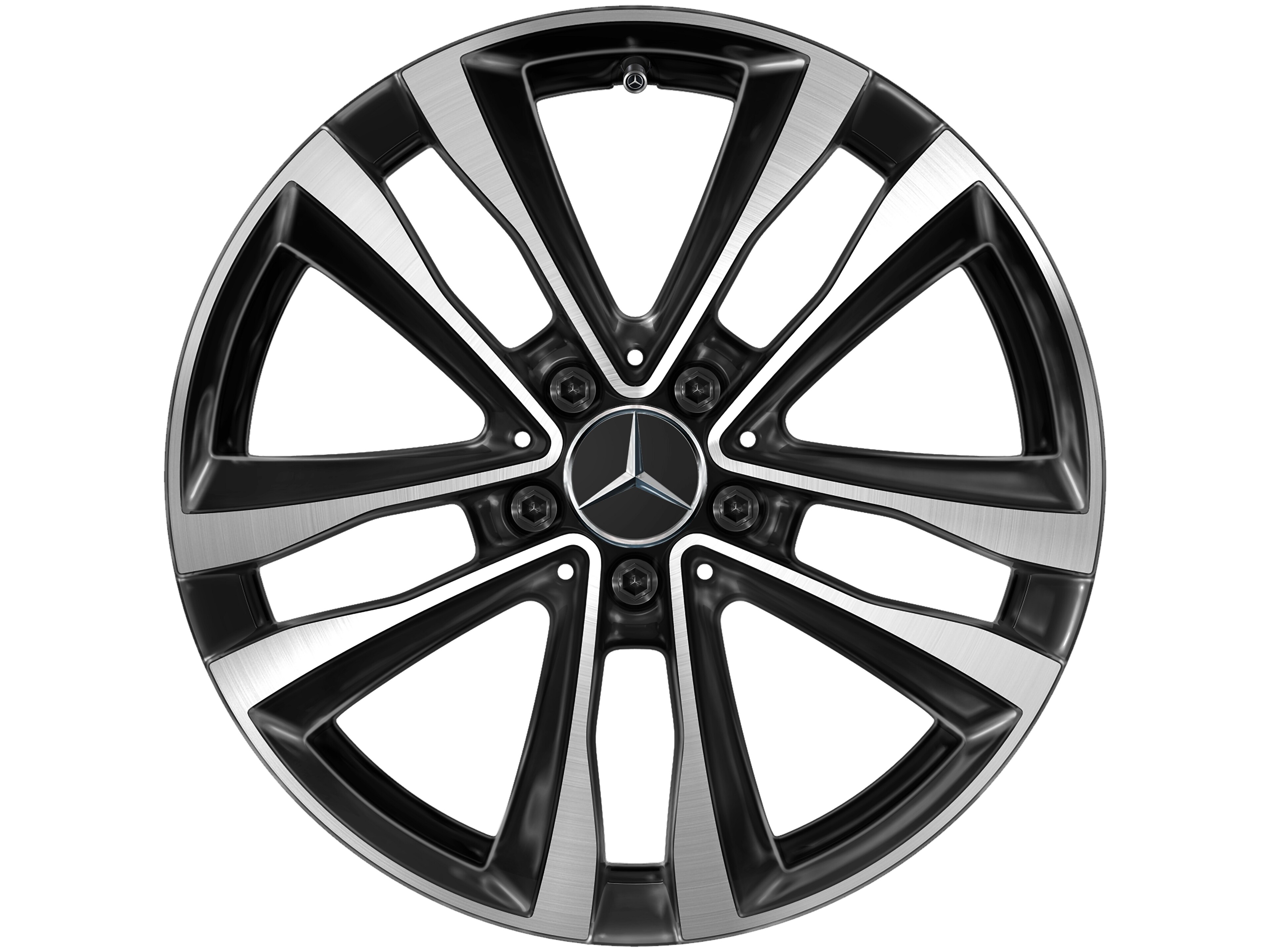 Mercedes-Benz - 5-Doppelspeichen-Rad, 45,7 cm (18 Zoll), glan 5-Doppelspeichen-Rad, 45,7 cm (18 Zoll), glan