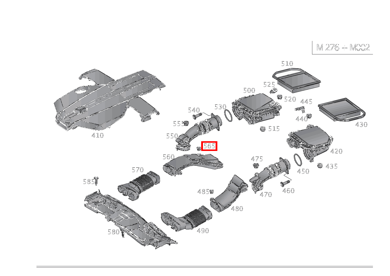 Puffer MOTORABDECKUNG AN ROHLUFTLEITUNG, RECHTS SLC 43 AMG 172 Puffer MOTORABDECKUNG AN ROHLUFTLEITUNG, RECHTS SLC 43 AMG 172