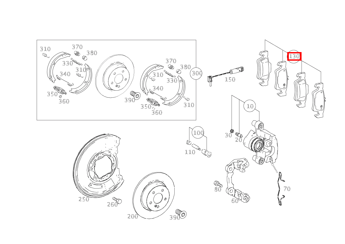 Teilesatz Bremsbelag Teilesatz E350 CDI 4M 212 Teilesatz Bremsbelag Teilesatz E350 CDI 4M 212
