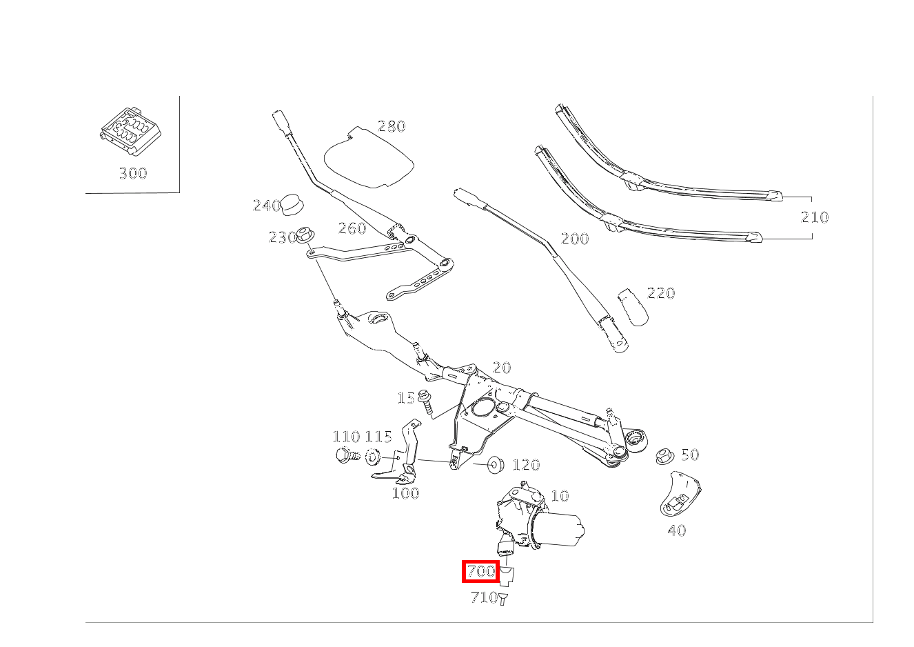 Elektr. Kupplungsgehäuse WISCHERMOTOR M6/1; 4-PIN SLK2.8 R 500 L 251 Elektr. Kupplungsgehäuse WISCHERMOTOR M6/1; 4-PIN SLK2.8 R 500 L 251