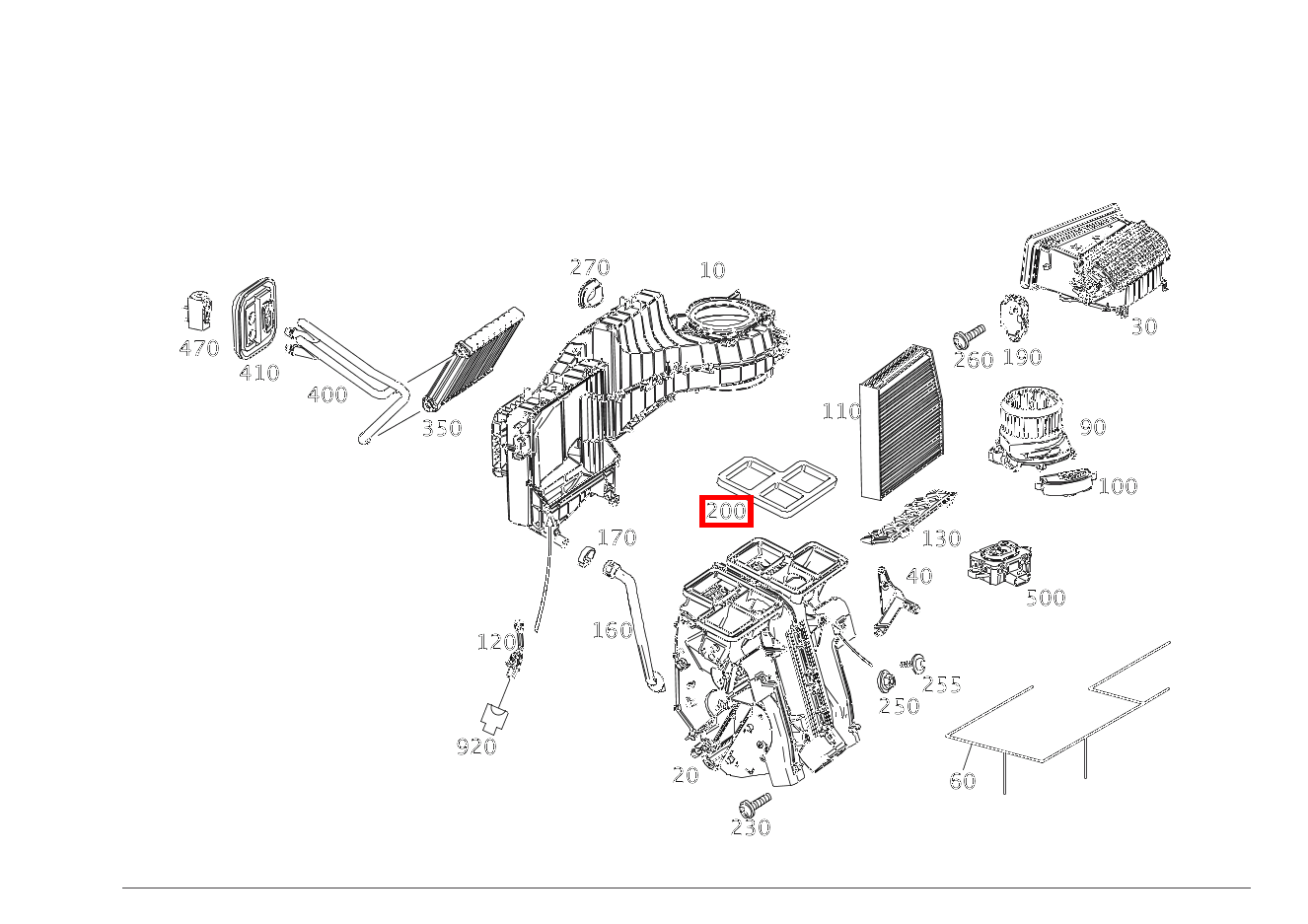 ABDICHTUNG LUFTKANAL DEFROSTKANAL CLA 250 4MATIC Coupé 117
