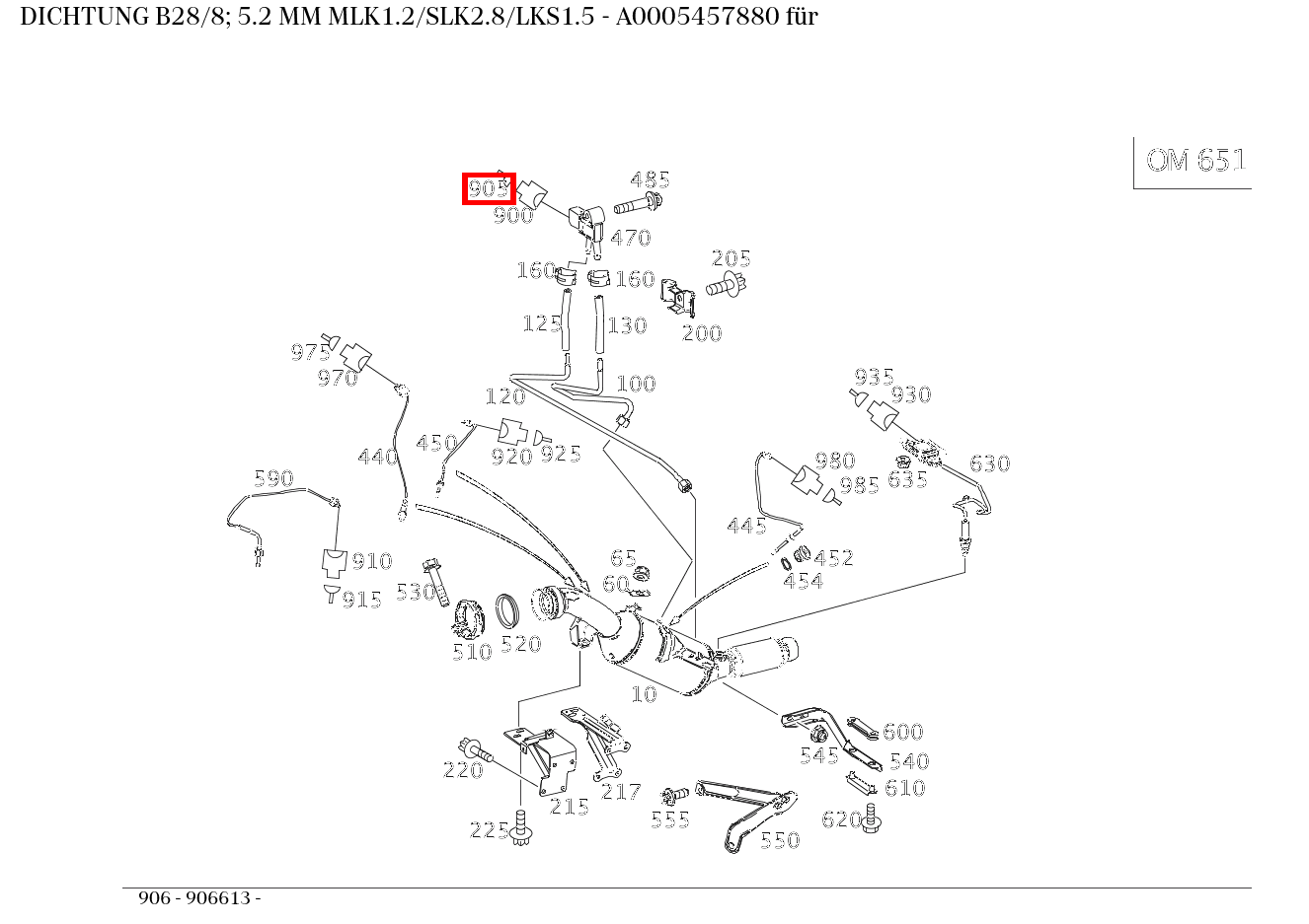 ABDICHTUNG B28/8; 5.2 MM MLK1.2/SLK2.8/LKS1.5 906 ABDICHTUNG B28/8; 5.2 MM MLK1.2/SLK2.8/LKS1.5 906
