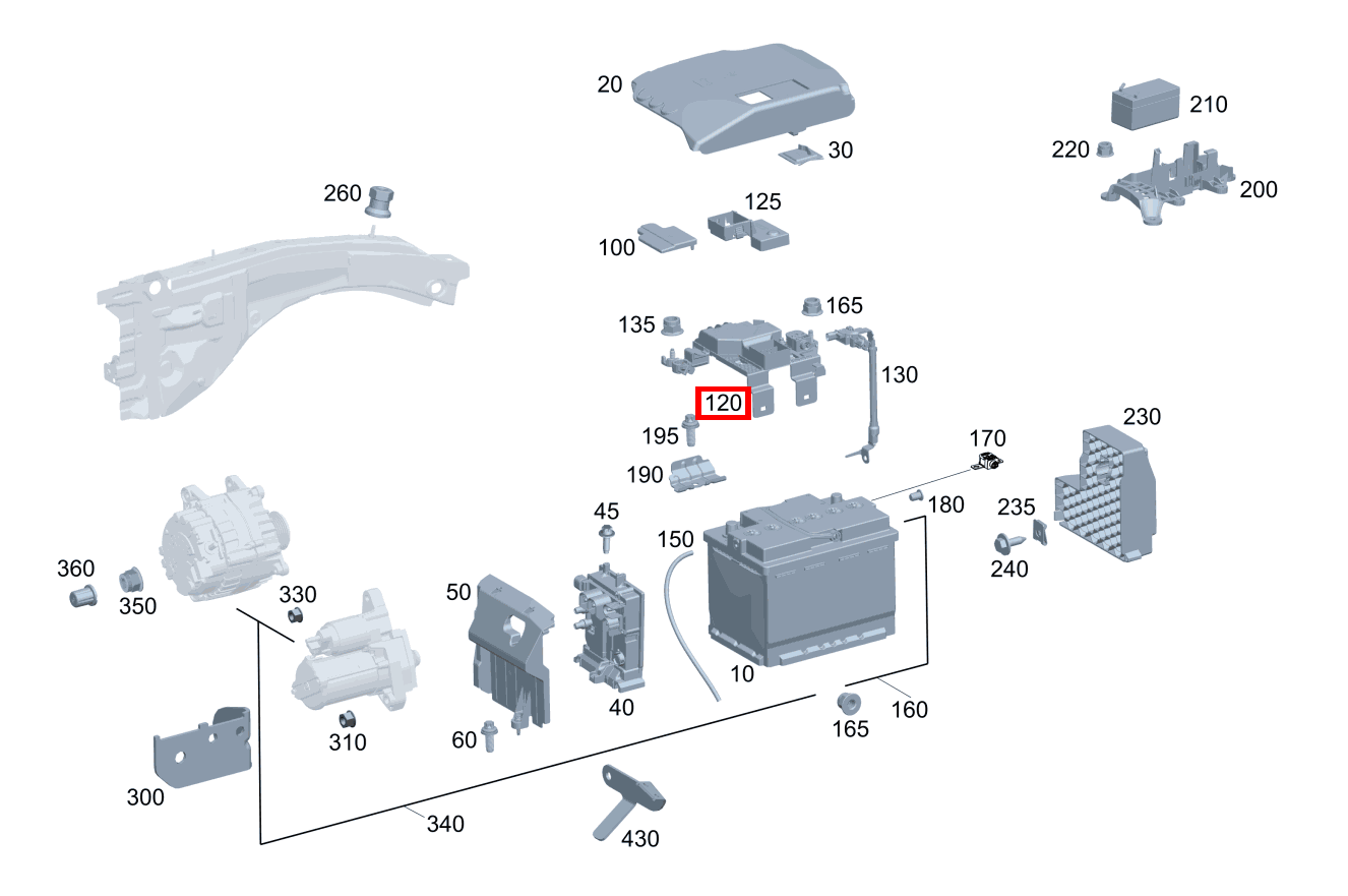 STROMBEGRENZER Starterbatterie GLA 200 4MATIC 247