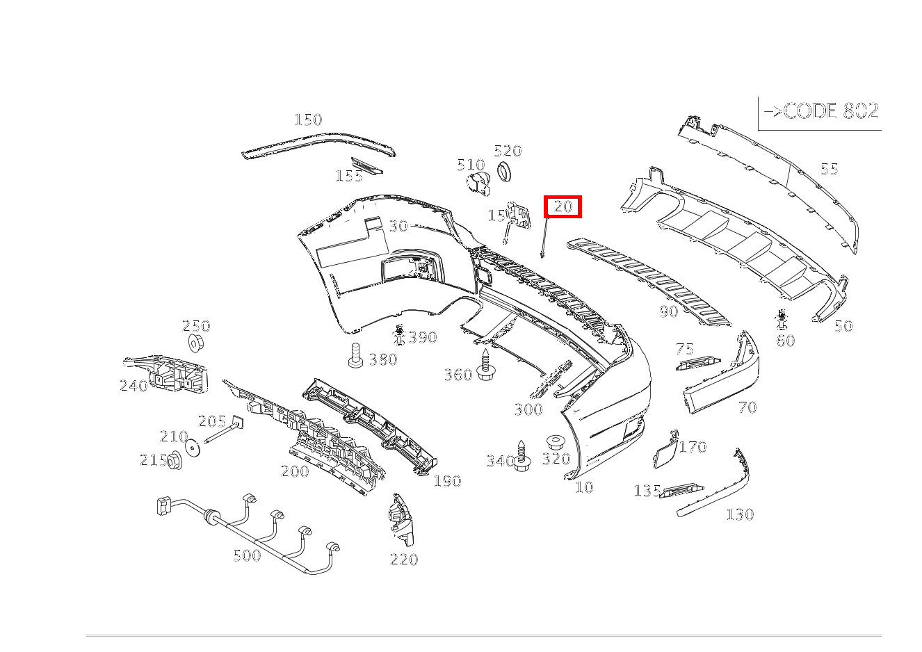 FANGBAND Abdeckung GLK220BT 4M 204