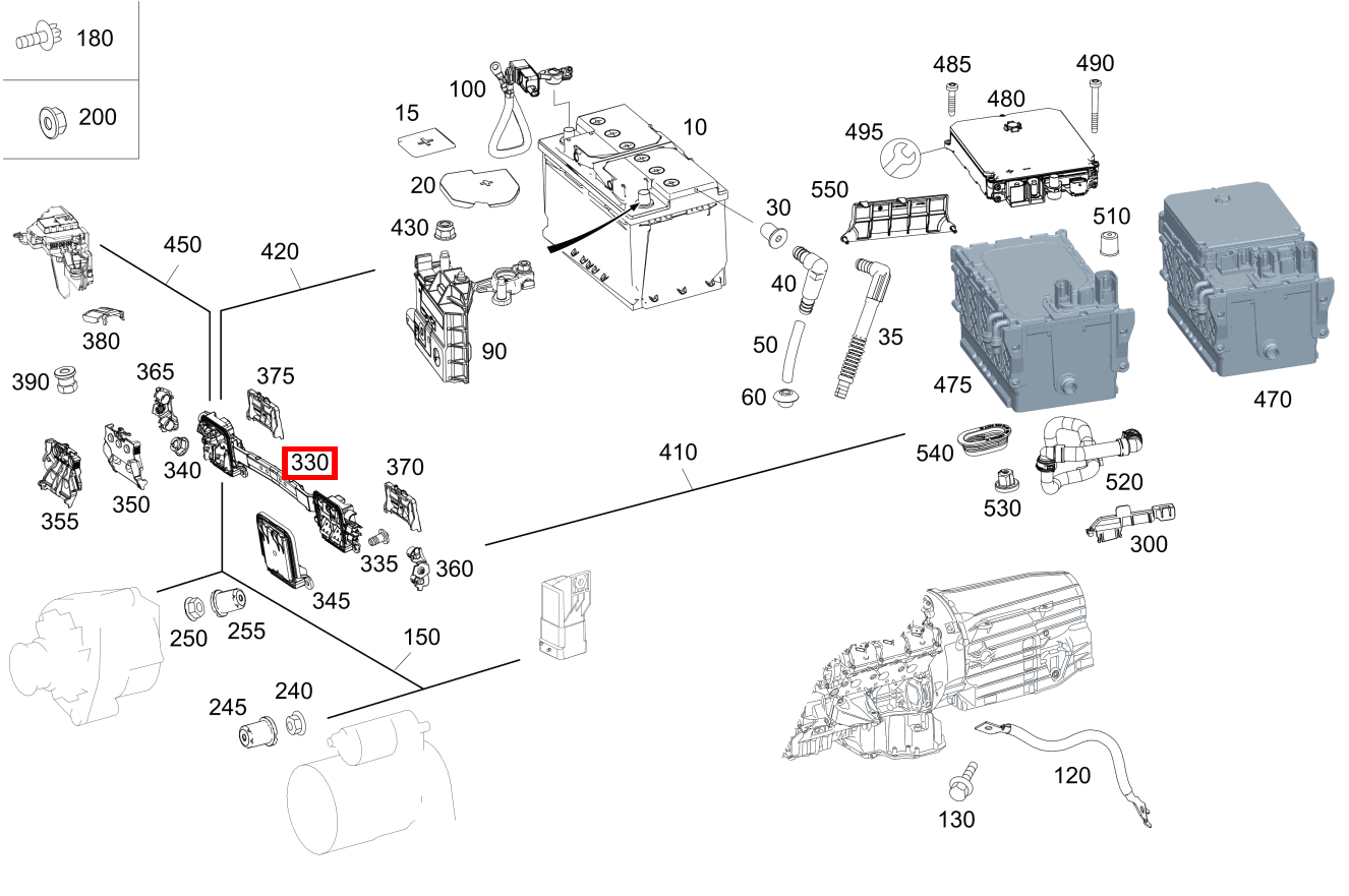 Stromschiene E 450 4MATIC Cabriolet BCA 238