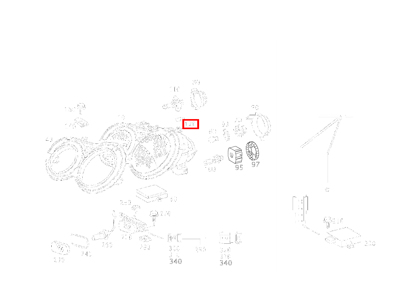 Glühlampe PARKLICHT; 12V-6W CL 600 Coupé 215