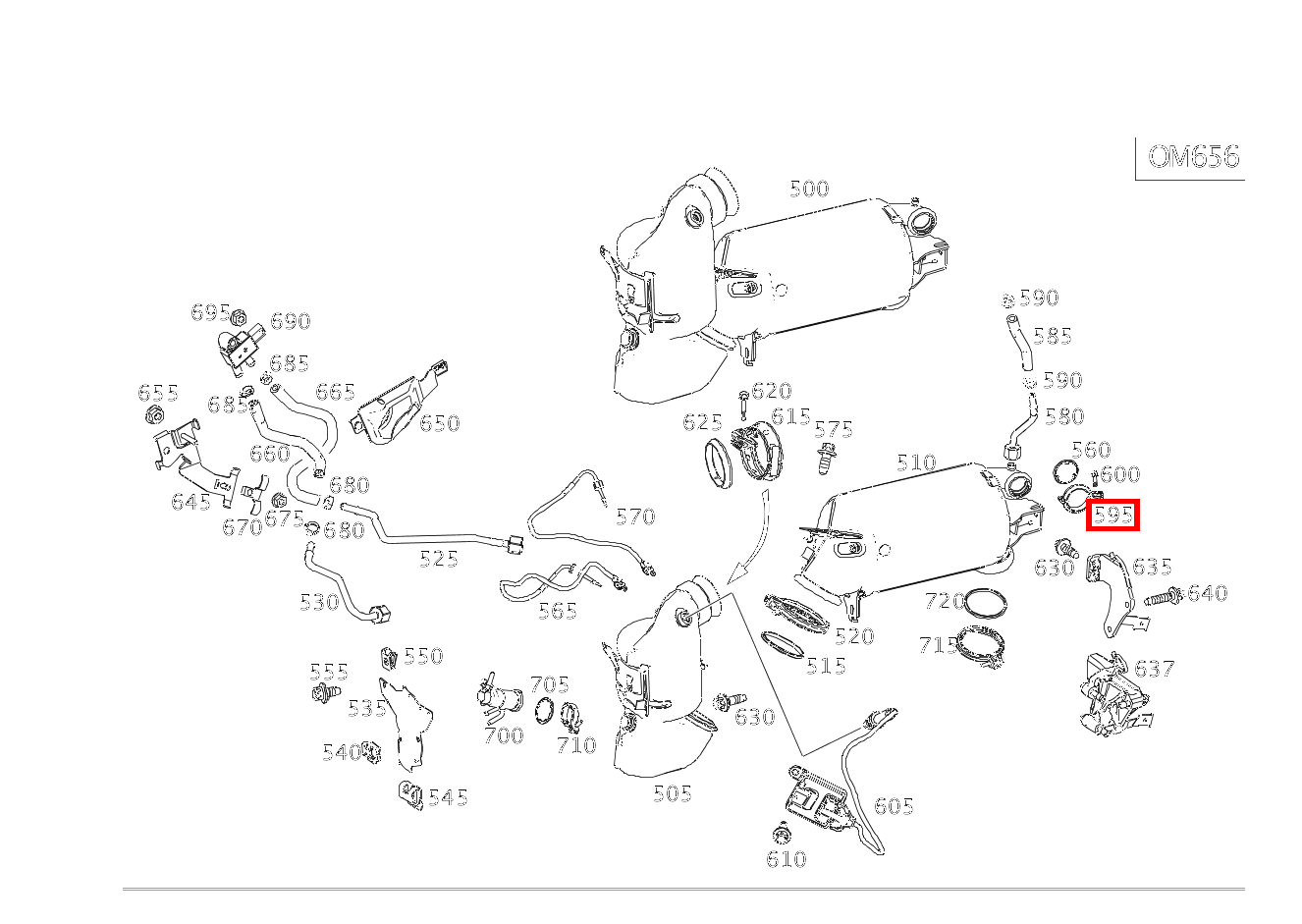 Rohrschelle Abgasanlage Partikelfilter an Abgasrückführleitung E 400 d 4MATIC Cabriolet 238 Rohrschelle Abgasanlage Partikelfilter an Abgasrückführleitung E 400 d 4MATIC Cabriolet 238