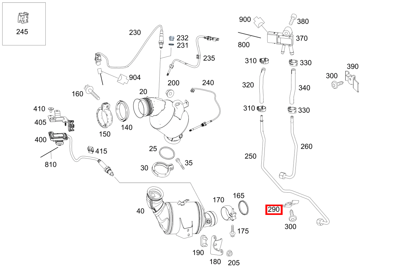 Lasche Oberteil GLK220BT 4M 204