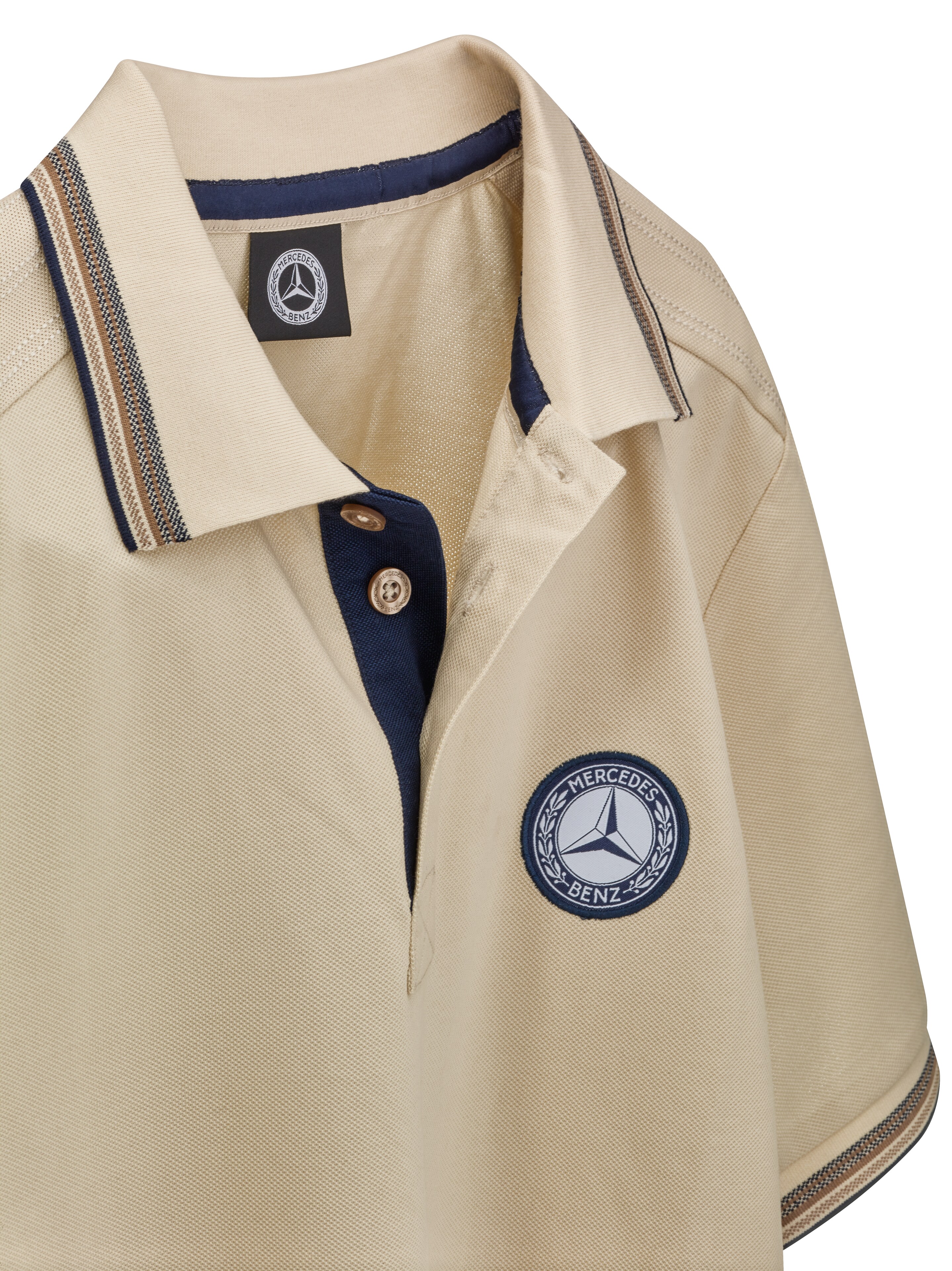 Mercedes-Benz -  Poloshirt Herren, creme