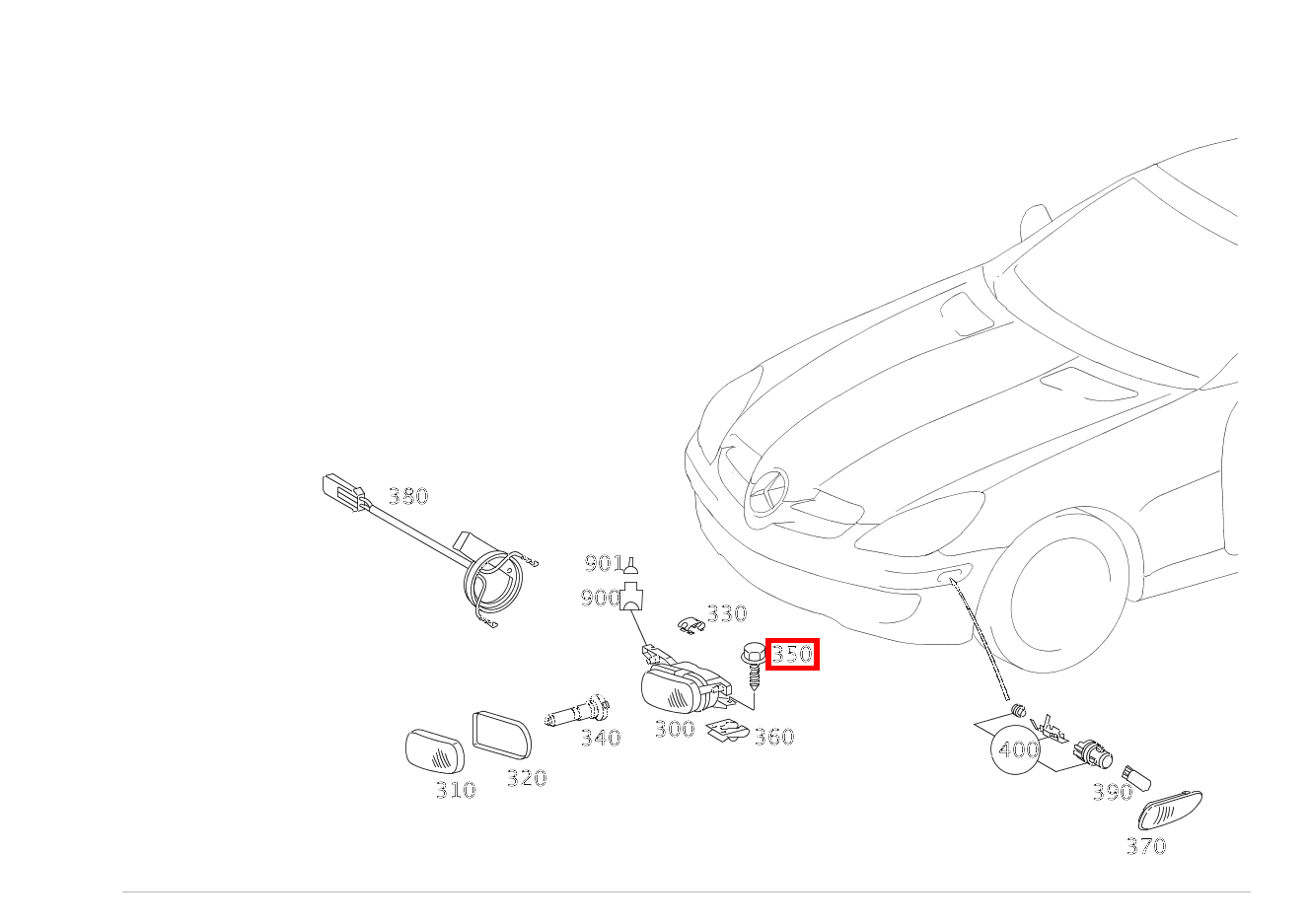 Blechschraube NEBELSCHEINWERFER AN HALTER; 4.8X16 SLK 350 Roadster Sportmotor 171