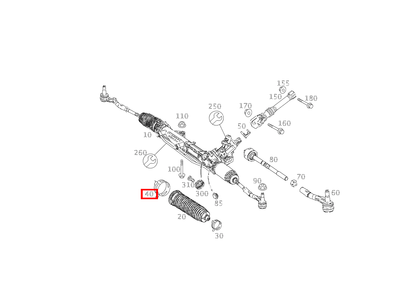 EINOHRKLEMME INNEN C180 BE C 204 EINOHRKLEMME INNEN C180 BE C 204
