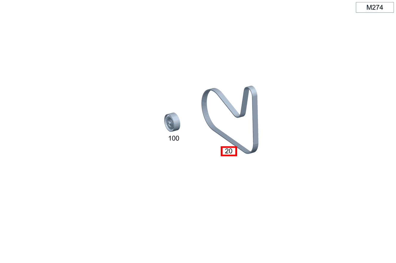 Keilrippenriemen 20,5X1073 CLK 320 COUPE 209