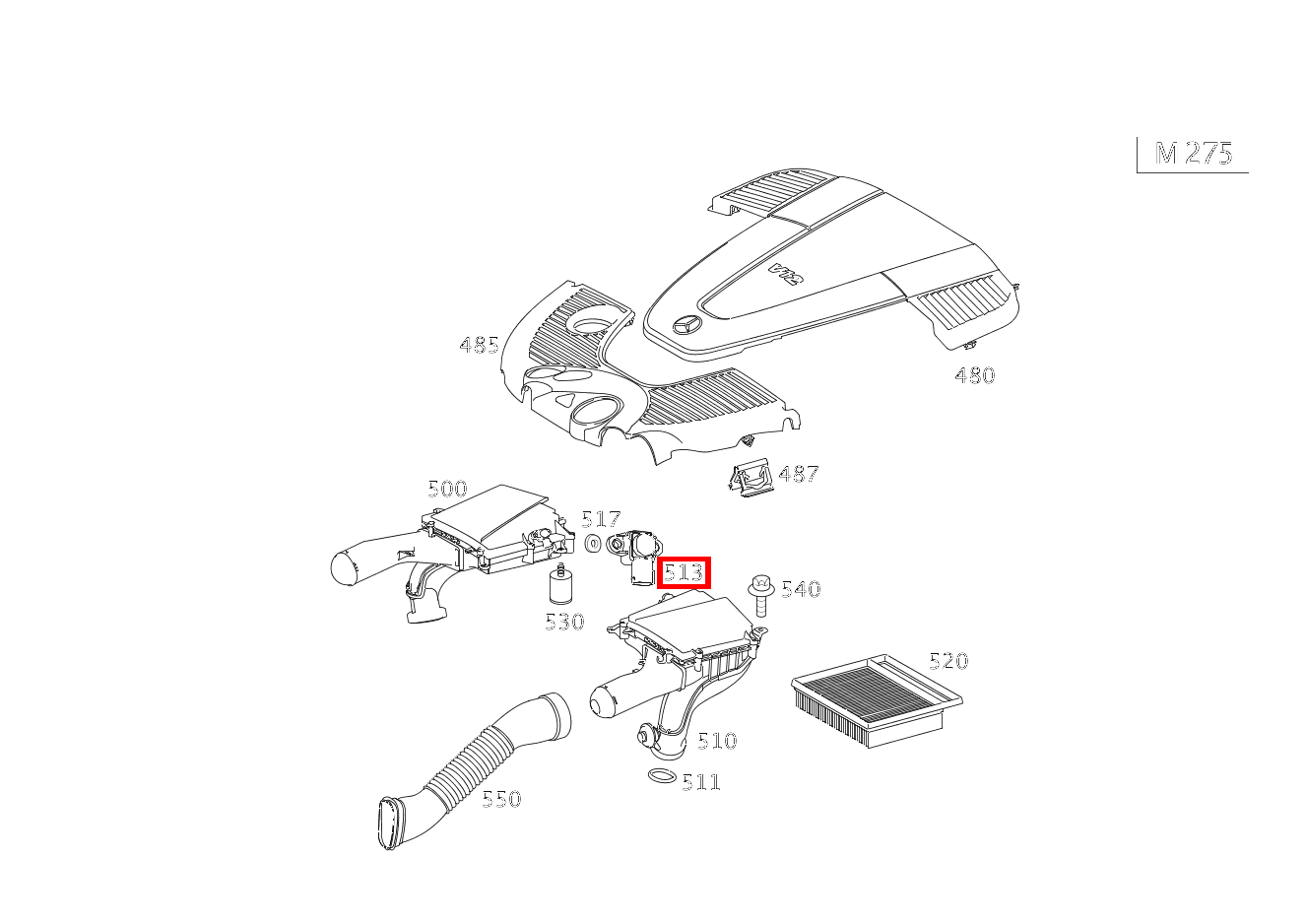 Drucksensor LUFTDRUCK S 65 AMG Limousine lang 221 Drucksensor LUFTDRUCK S 65 AMG Limousine lang 221