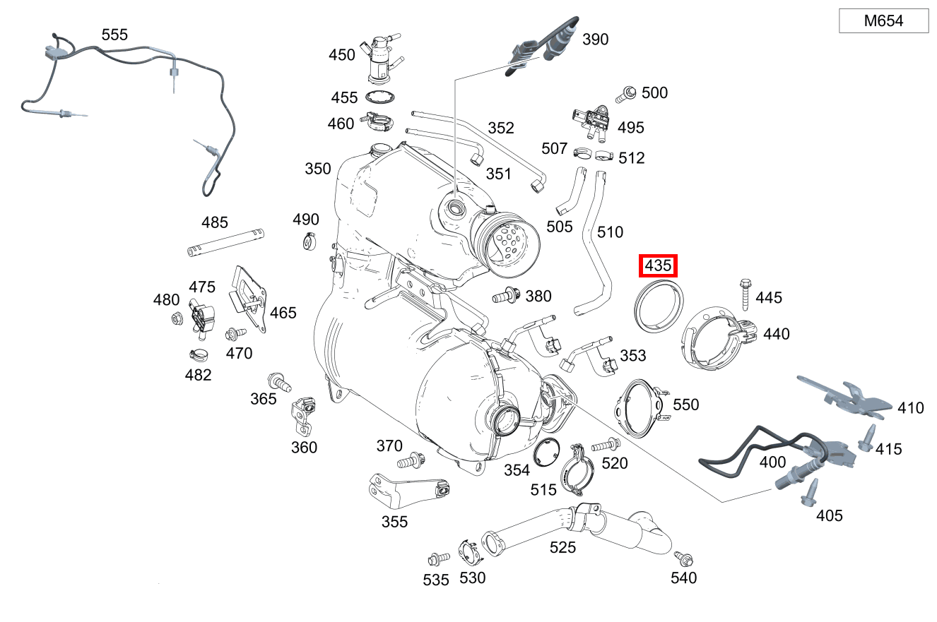 DICHTRING ABGASANLAGE Abgasanlage an Abgasturbolader 220 A 180