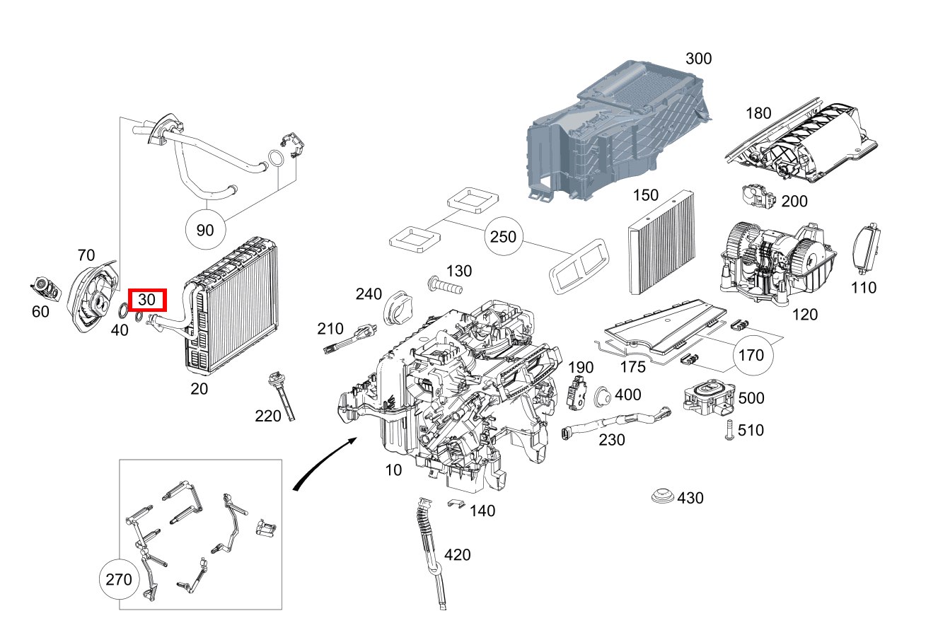PROFILDICHTRING EXPANSIONSVENTIL AN VERDAMPFER 19,1MM S 63 AMG 4MATIC+ Cabriolet 217