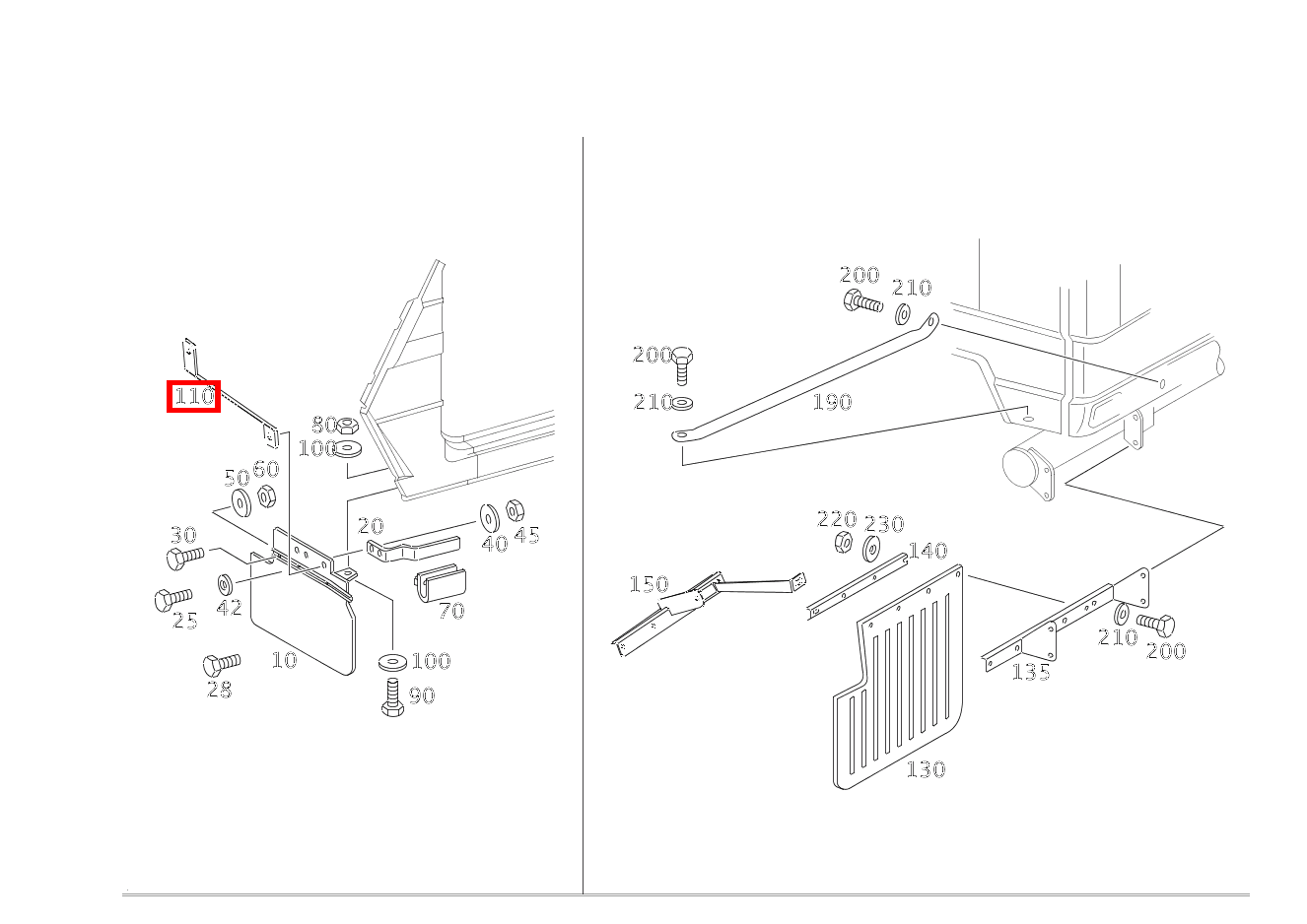 Abstützung LINKS UND RECHTS G3504X42850 463