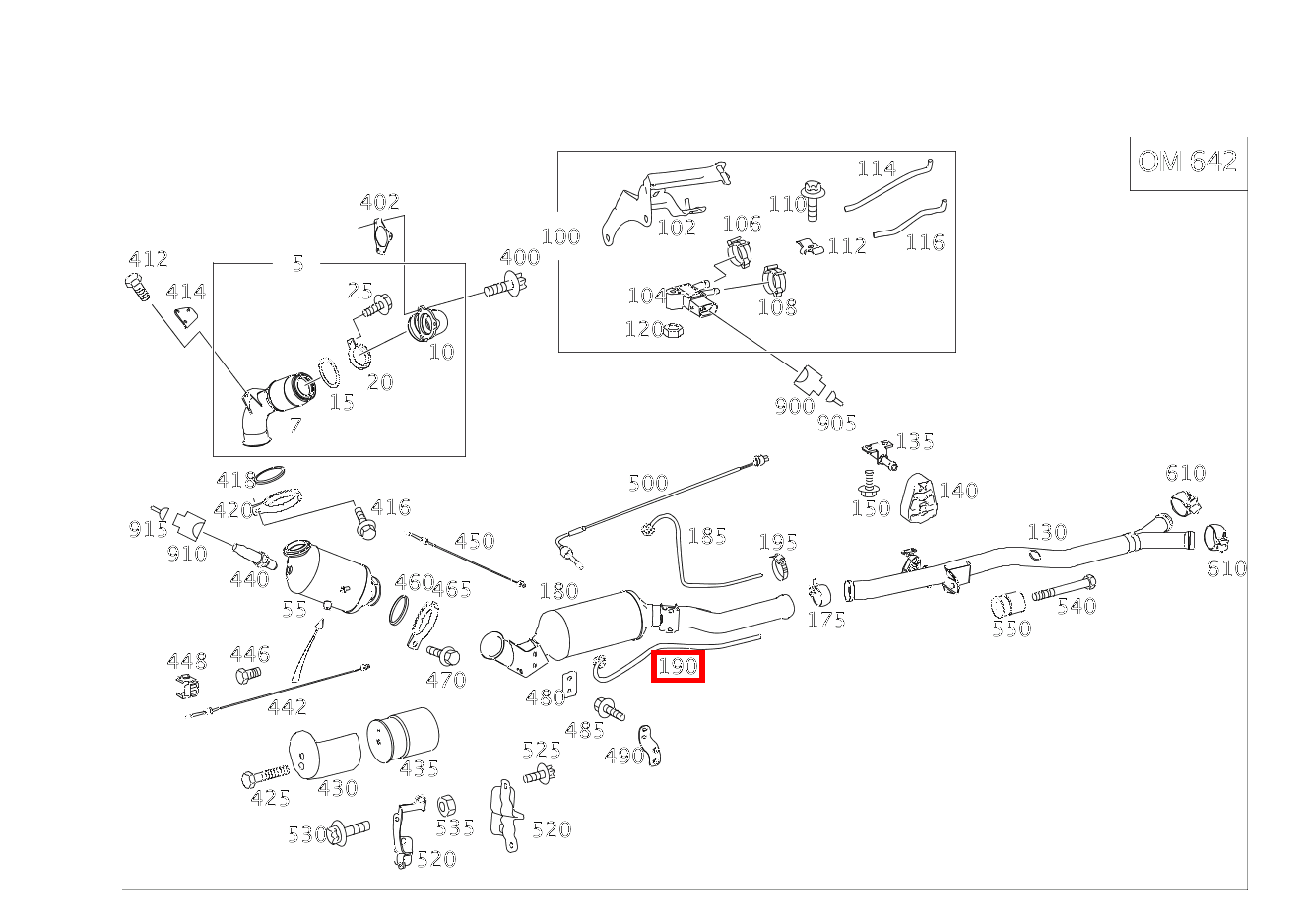 Druckleitung VORN ML 300 CDI 4MATIC Off-Roader BE 164