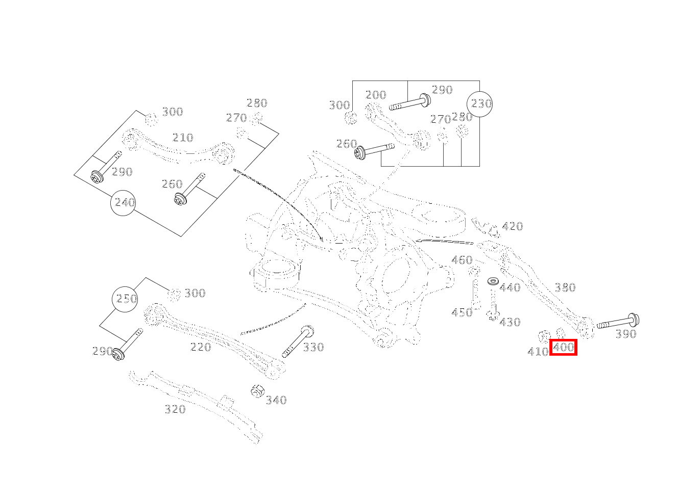 Scheibe FUEHRUNGSSTREBE AN RADTRAEGER SL 65 AMG Roadster BCA 230