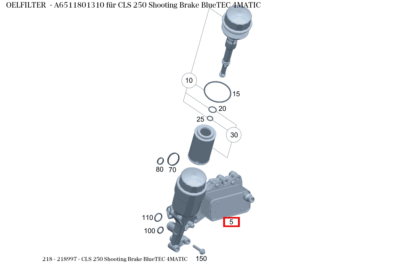 Ölfilter CLS 250 Shooting Brake BlueTEC 4MATIC 218 Ölfilter CLS 250 Shooting Brake BlueTEC 4MATIC 218