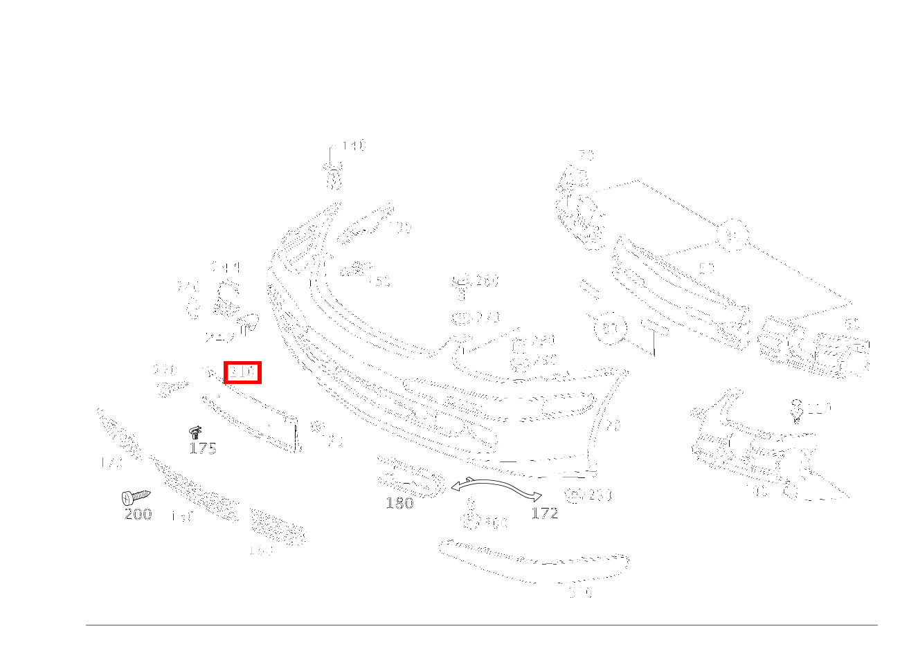 Kennzeichenblende SLK 200 KOMPRESSOR Roadster BCA 170 Kennzeichenblende SLK 200 KOMPRESSOR Roadster BCA 170