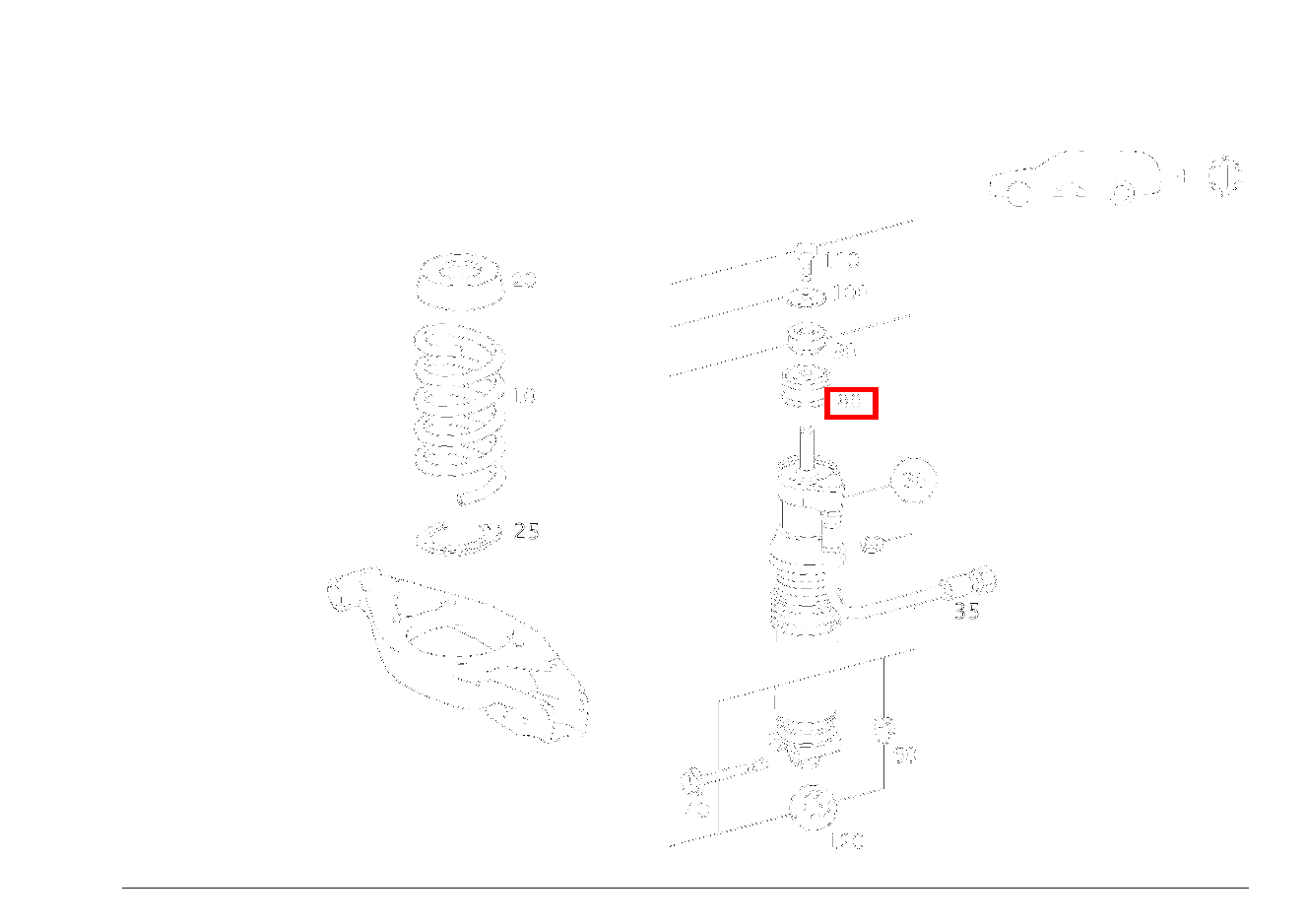 Gummipuffer FEDERBEIN AN RAHMEN E280 210 Gummipuffer FEDERBEIN AN RAHMEN E280 210