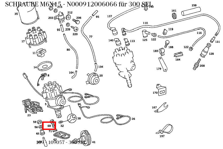 Schraube M6X15 300 SEL 109 Schraube M6X15 300 SEL 109