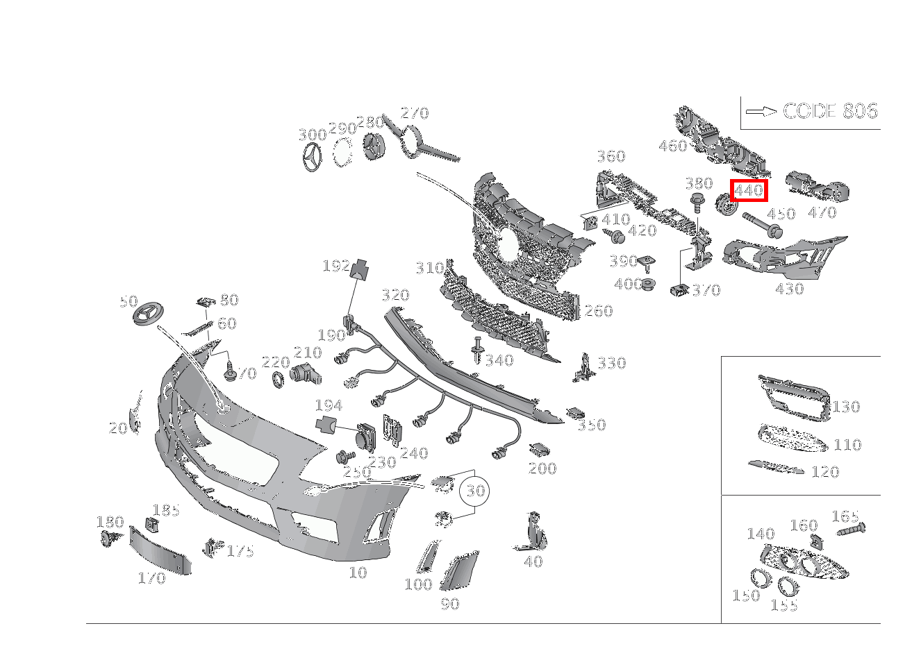 Führung Vorn SLK55 AMG 172