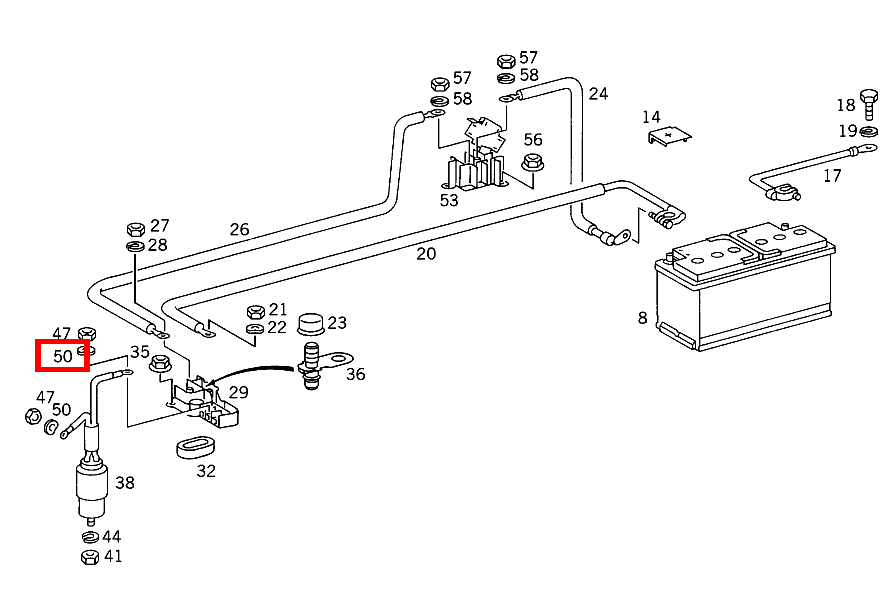 Federscheibe LEITUNG AN LEITUNGSVERBINDER S 350 Turbodiesel 140