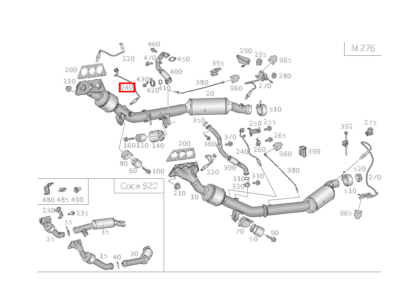 Lambdasonde LINKS HINTEN ML/GLE 350 4MATIC 166 Lambdasonde LINKS HINTEN ML/GLE 350 4MATIC 166