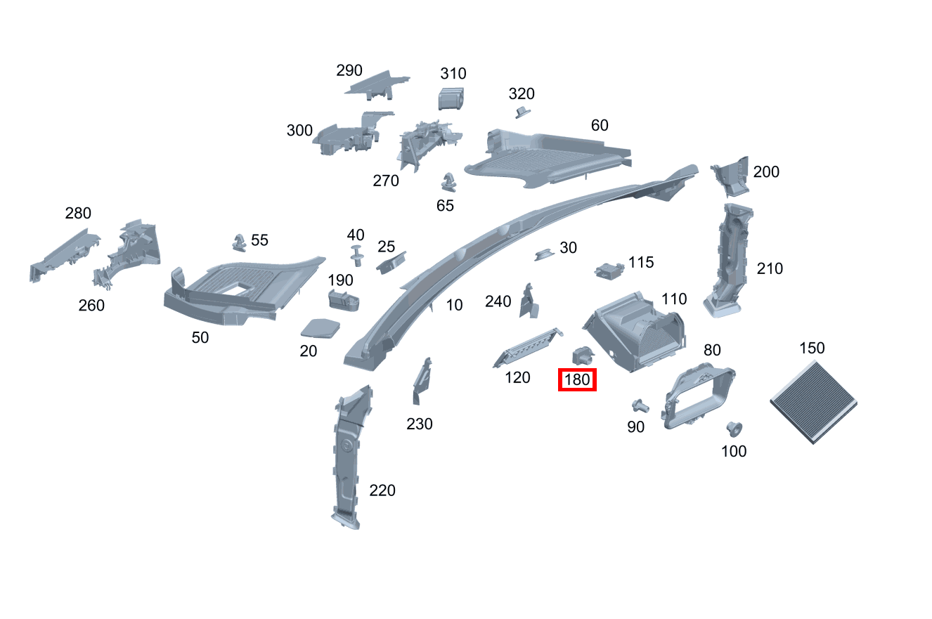 Nox-Sensor NOX-Sonde GLE 350 e 4MATIC 213 Nox-Sensor NOX-Sonde GLE 350 e 4MATIC 213