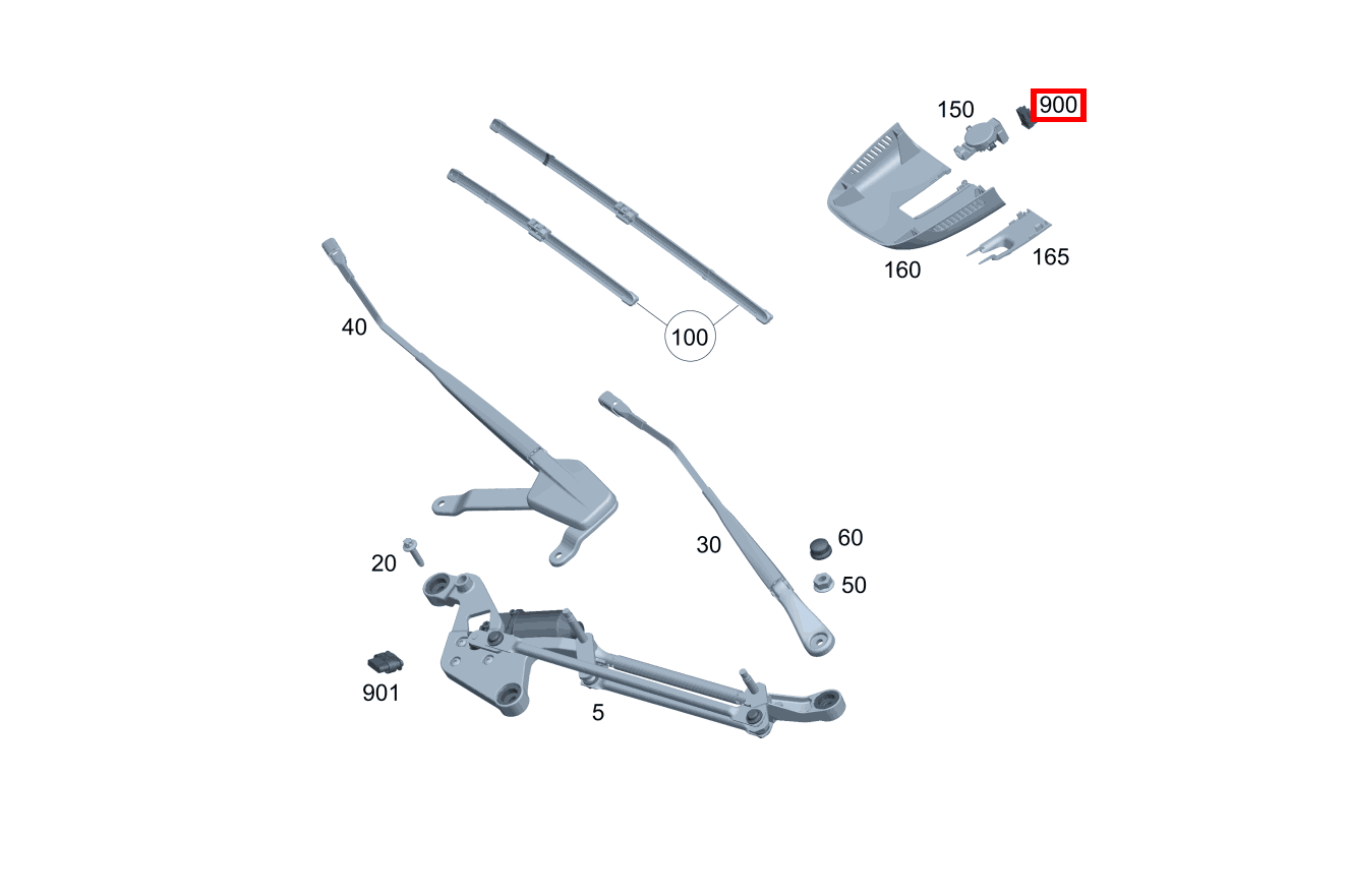 Stecker DACHBEDIENEINHEIT, SCHWARZ N70-H; 4-PIN MQS M 164, SL 231 