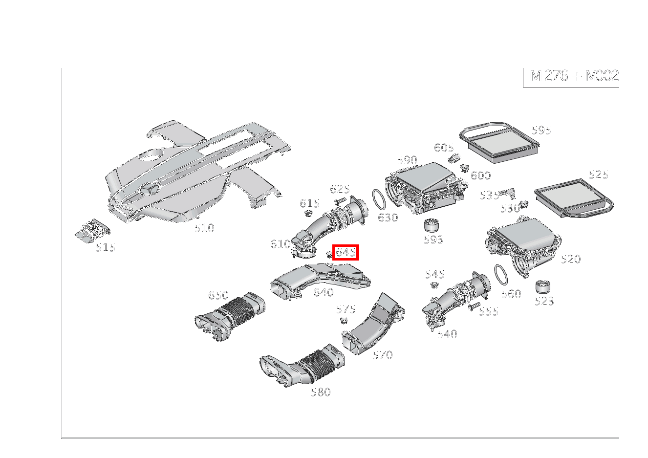Puffer IN REINLUFTLEITUNG GLS 450 4MATIC 166 Puffer IN REINLUFTLEITUNG GLS 450 4MATIC 166