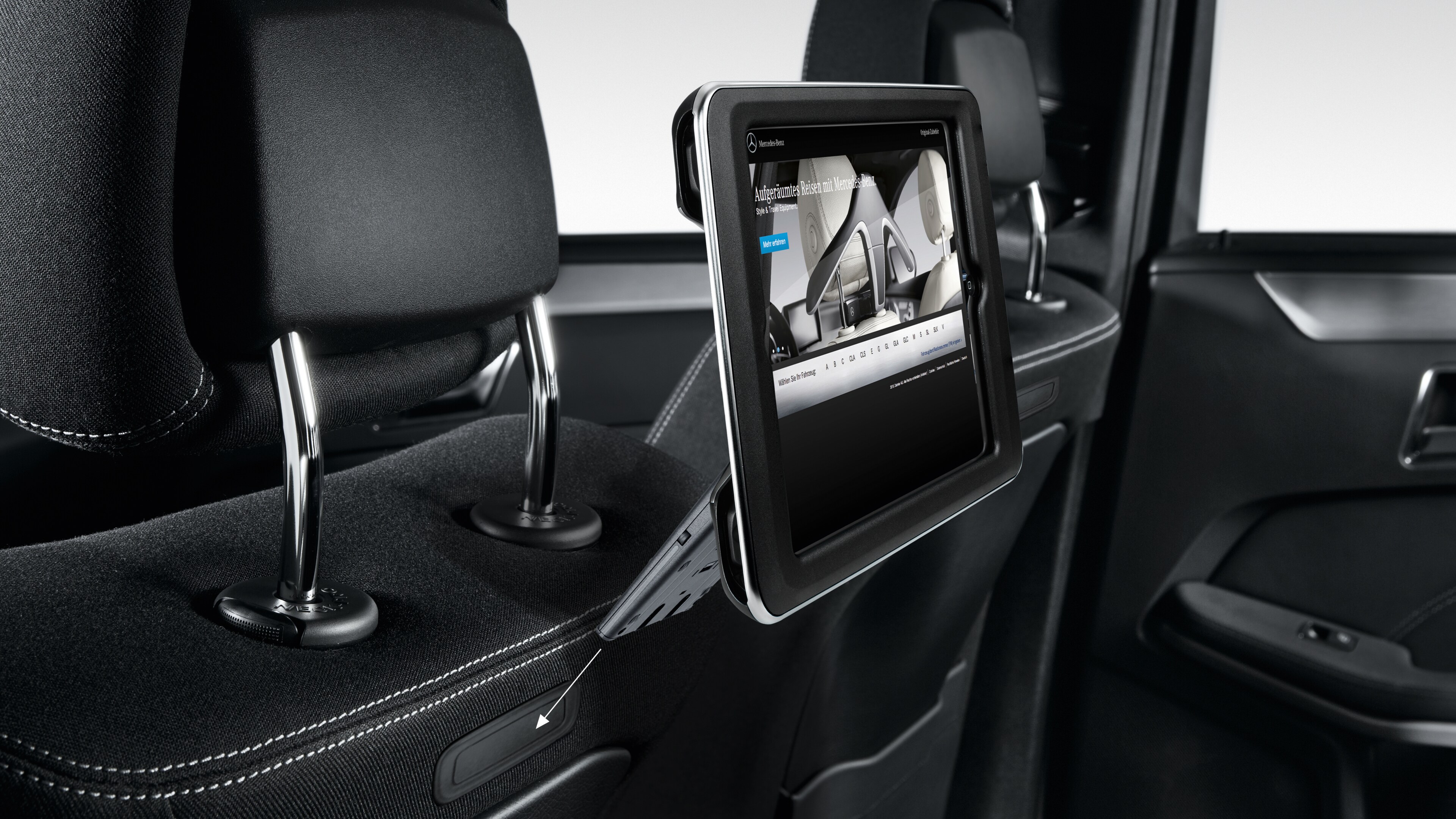 Mercedes-Benz - iPad® Air 2 Fond-Integration, Aufnahmeschale, iPad® Air 2 Fond-Integration, Aufnahmeschale,