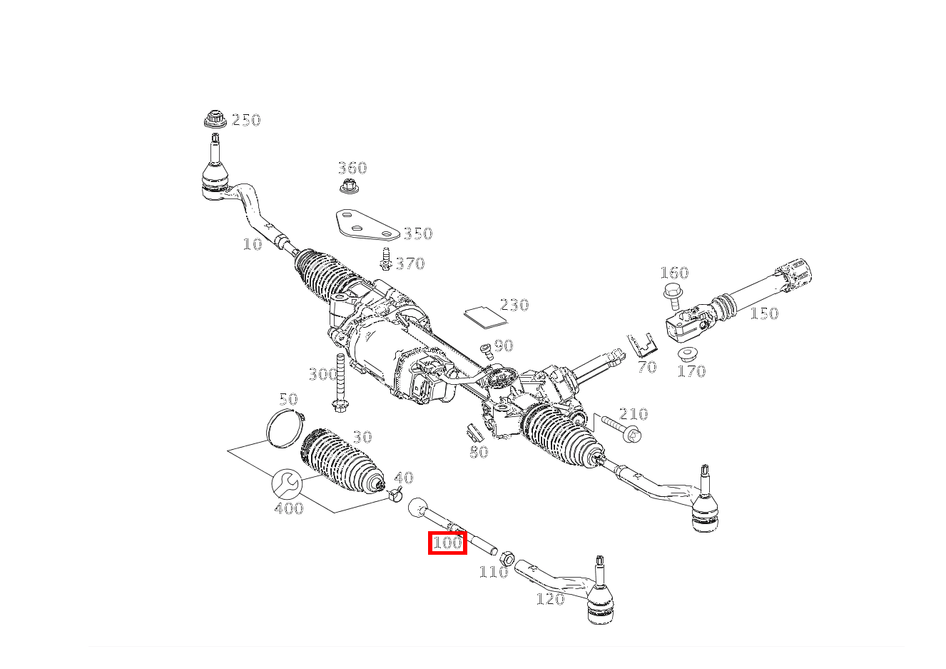 ATEC Spurstange & Spurstangenkopf Set Für Mercedes E-Klasse W210/S210 - Vorderachse
