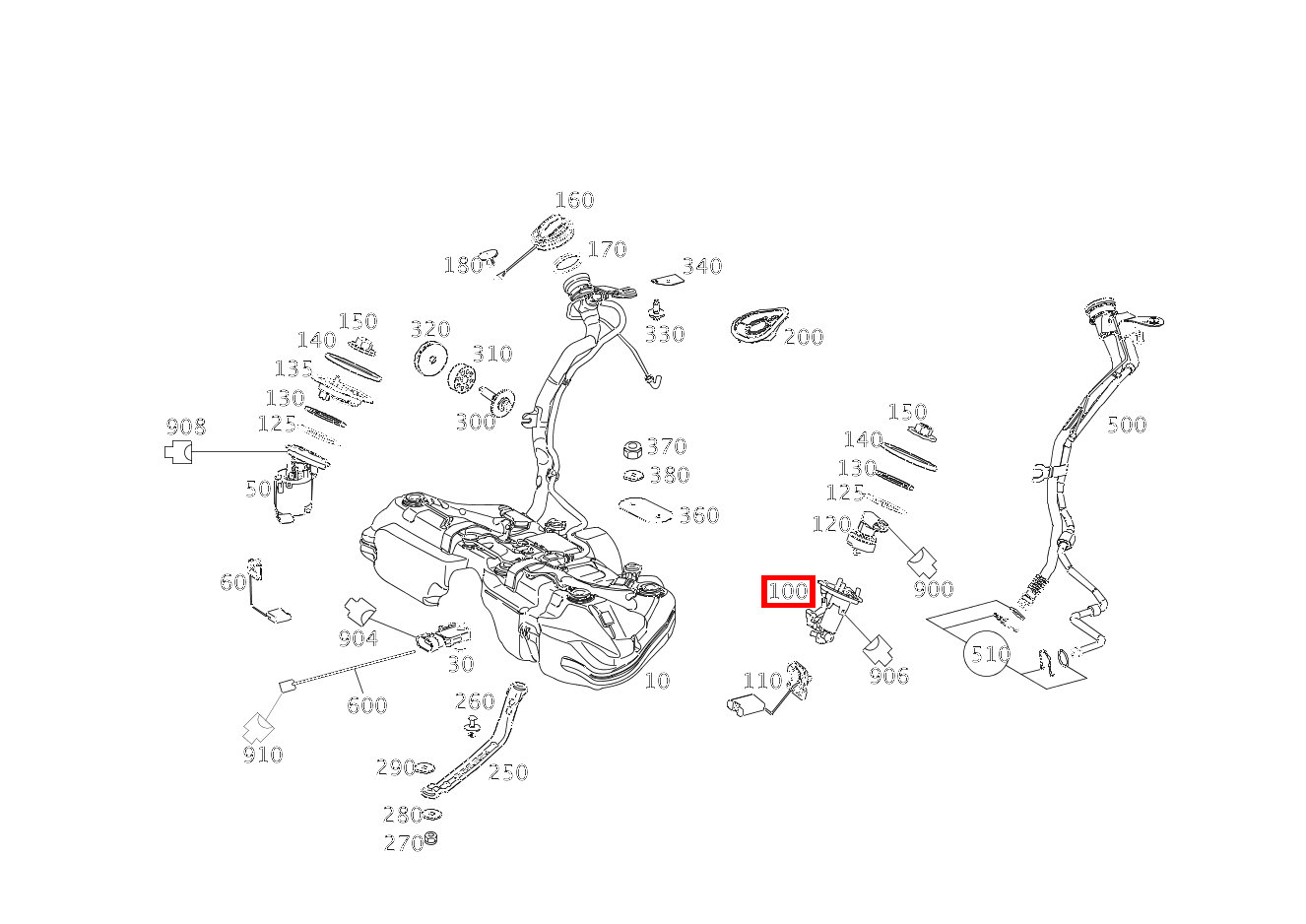 KRAFTSTOFF-FILTEREINHEIT IN TANK LINKS OHNE KRAFTSTOFFLEITUNGEN E350CGI BE 207 KRAFTSTOFF-FILTEREINHEIT IN TANK LINKS OHNE KRAFTSTOFFLEITUNGEN E350CGI BE 207