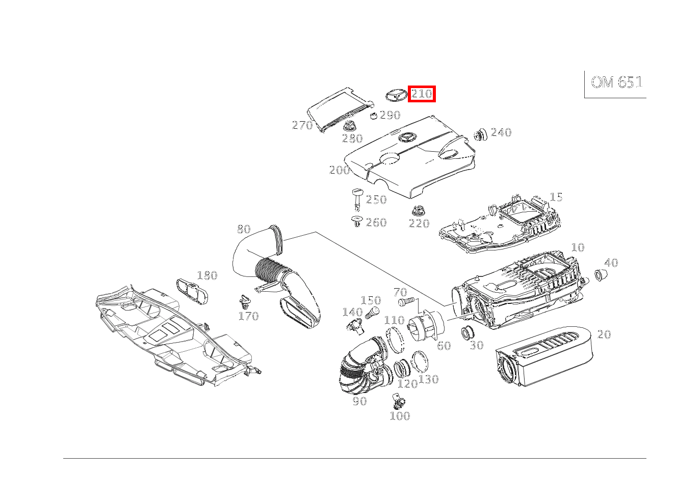 Mercedes-Stern ABDECKUNG SLK/SLC 250 B /D 172 Mercedes-Stern ABDECKUNG SLK/SLC 250 B /D 172