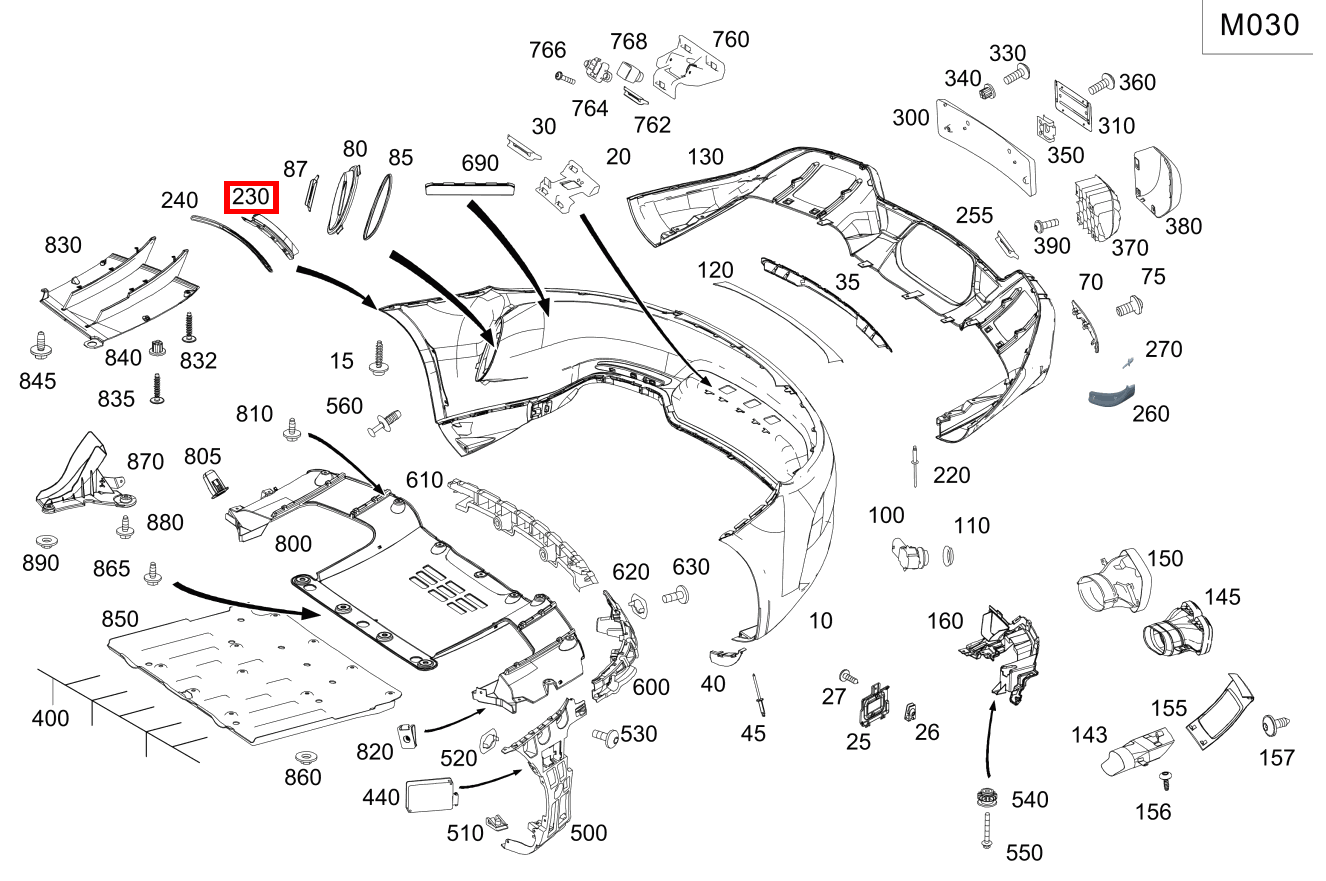 RADLAUFABDECKUNG Hinten rechts für AMG GT 190, S 217-Klasse kaufen 