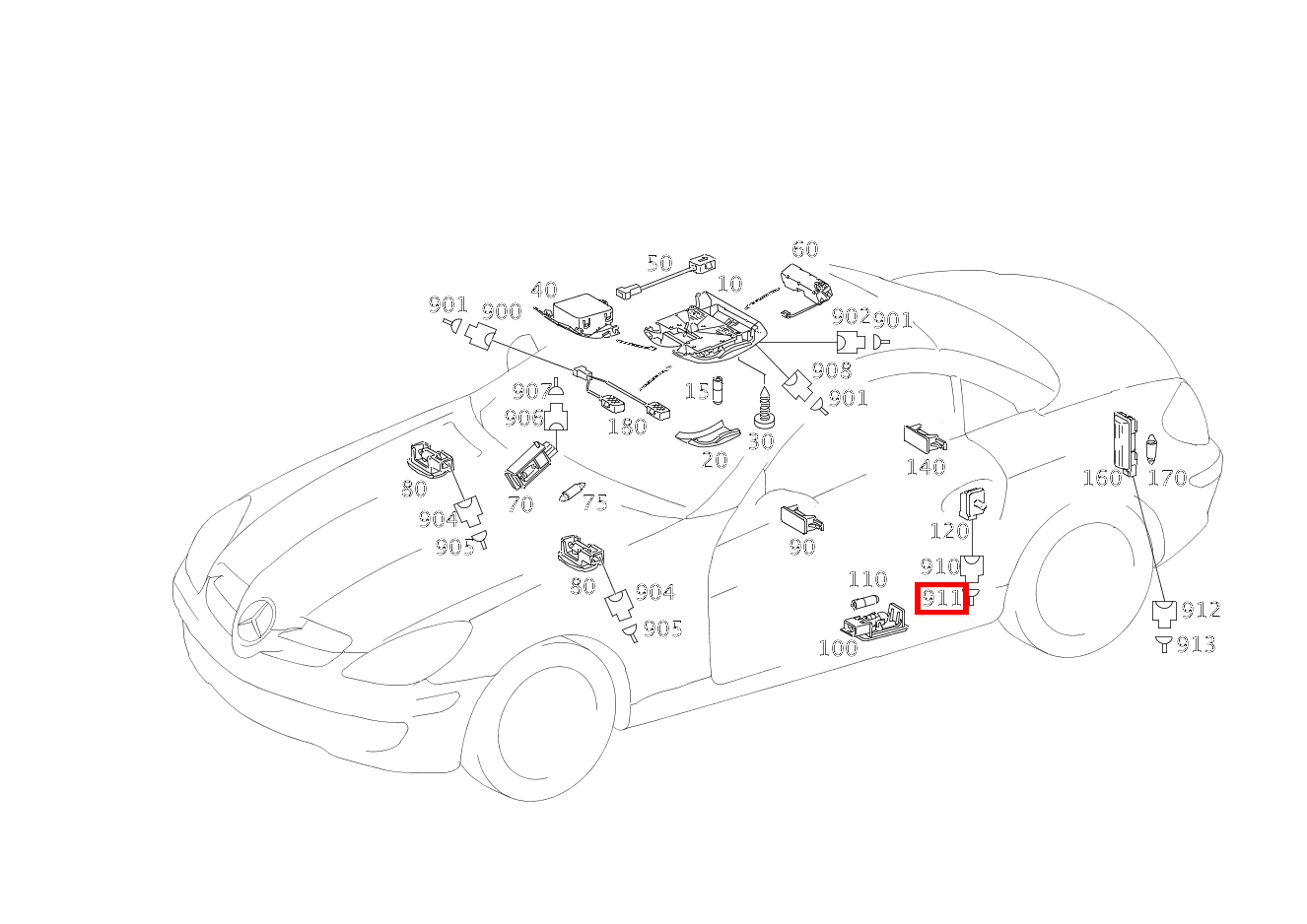 Kontaktbuchse TUERKONTAKTSCHALTER; 0.5-0.75 MM2 SLK2.8 SLK 55 AMG Roadster 171 Kontaktbuchse TUERKONTAKTSCHALTER; 0.5-0.75 MM2 SLK2.8 SLK 55 AMG Roadster 171