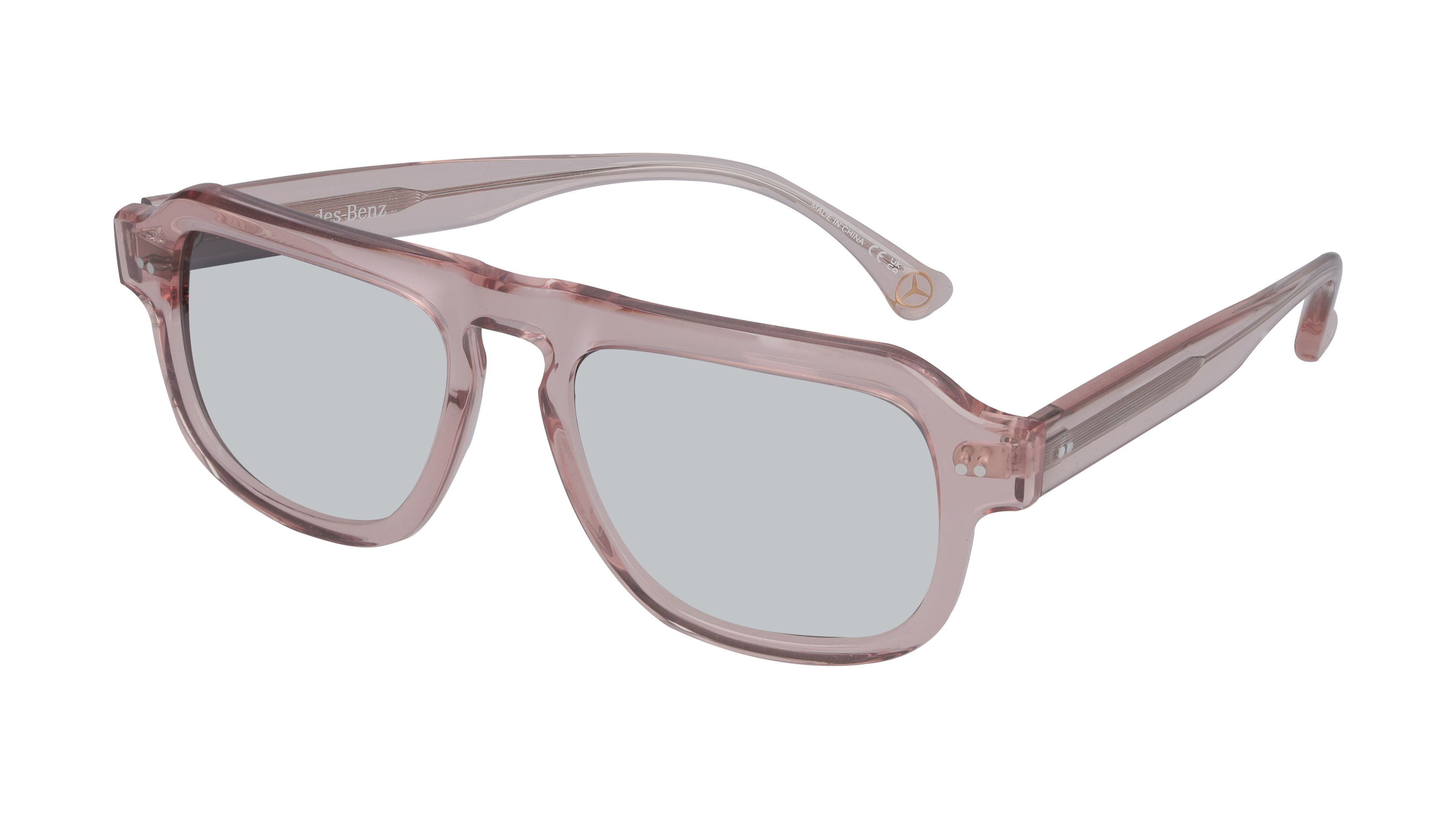 Mercedes-Benz -  Sonnenbrille, Unisex, roségold / bronzefarben, Acetat, transparent