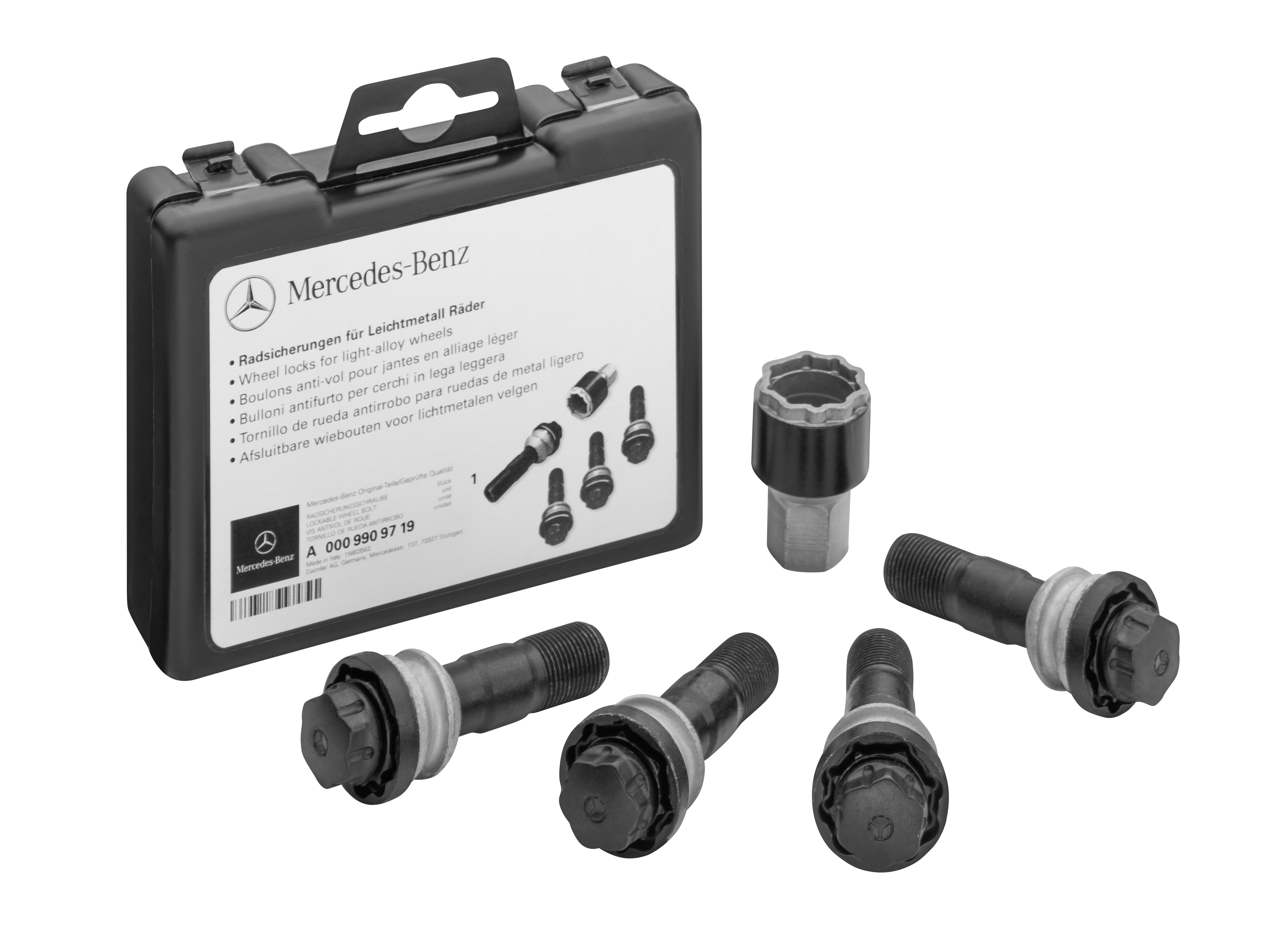 Mercedes-Benz - Radsicherungssatz, M15 x 1,25 x 44 Radsicherungssatz, M15 x 1,25 x 44